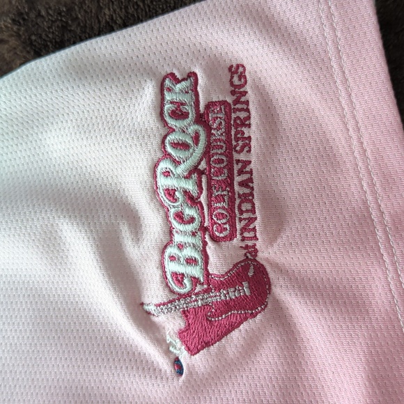 Adidas Pink Gradient Sleeveless Golf Polo - Picture 4 of 7